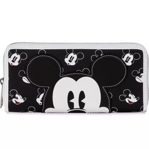 Mickey Mouse Loungefly Wallet NWT and Earrings